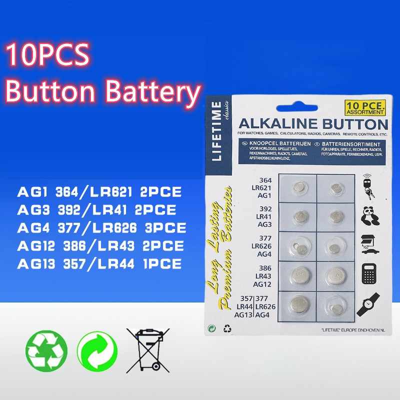 LR1130 AG10 Baterías, alta capacidad SG10 389 189 Batería alcalina premium  1.5V botón pilas de monedas (40 unidades)