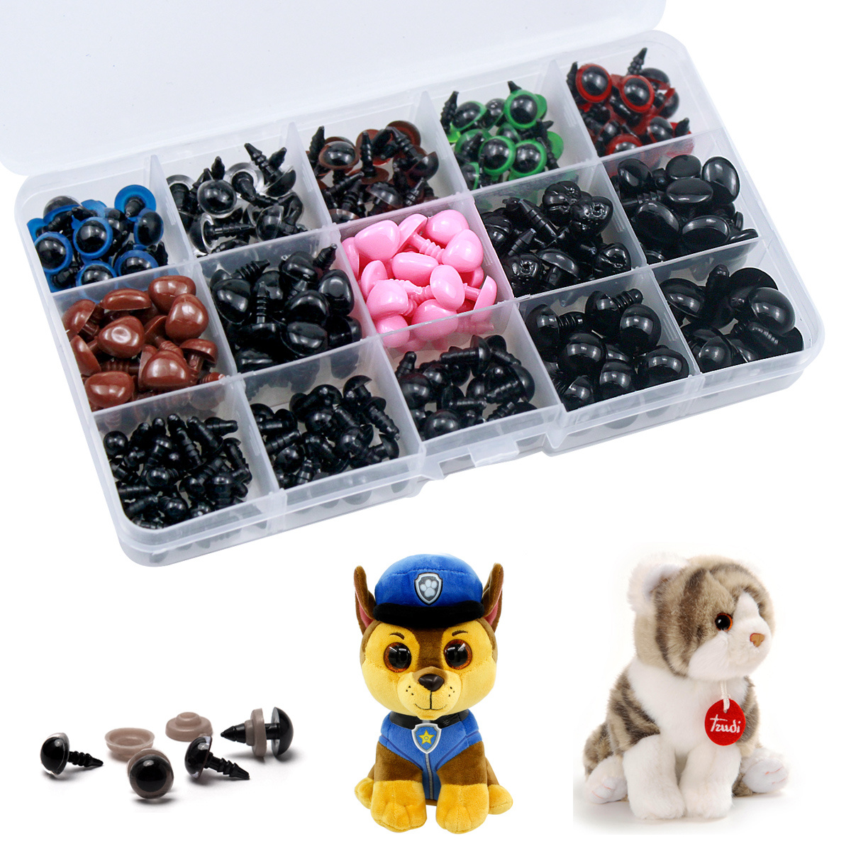 Safety Eyes And Noses, 560pcs Included Colourful Craft Doll Eyes