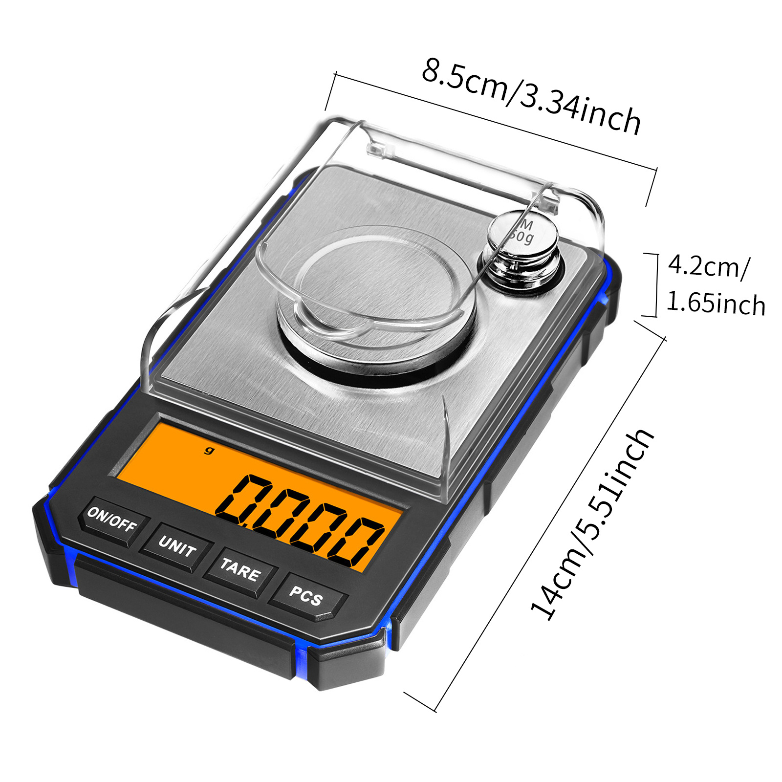 20g 50g Electronic Milligram Scale Precision Portable Scale with