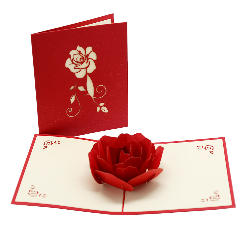 Box of Roses Pop Up Card – Paper Love