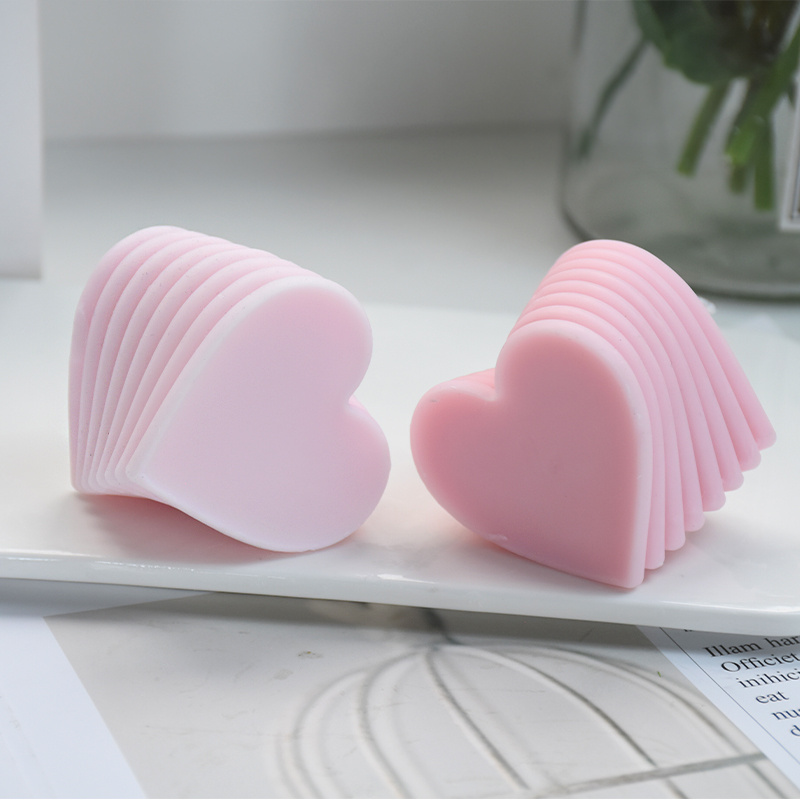 CUIKOSAER 3D Mini Heart Gesture Candle Silicone Mold DIY Geometry