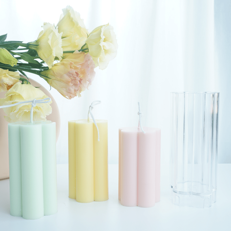 GERUSEA GTian 2 Sizes Cylinder Candle Molds Silicone Mold for