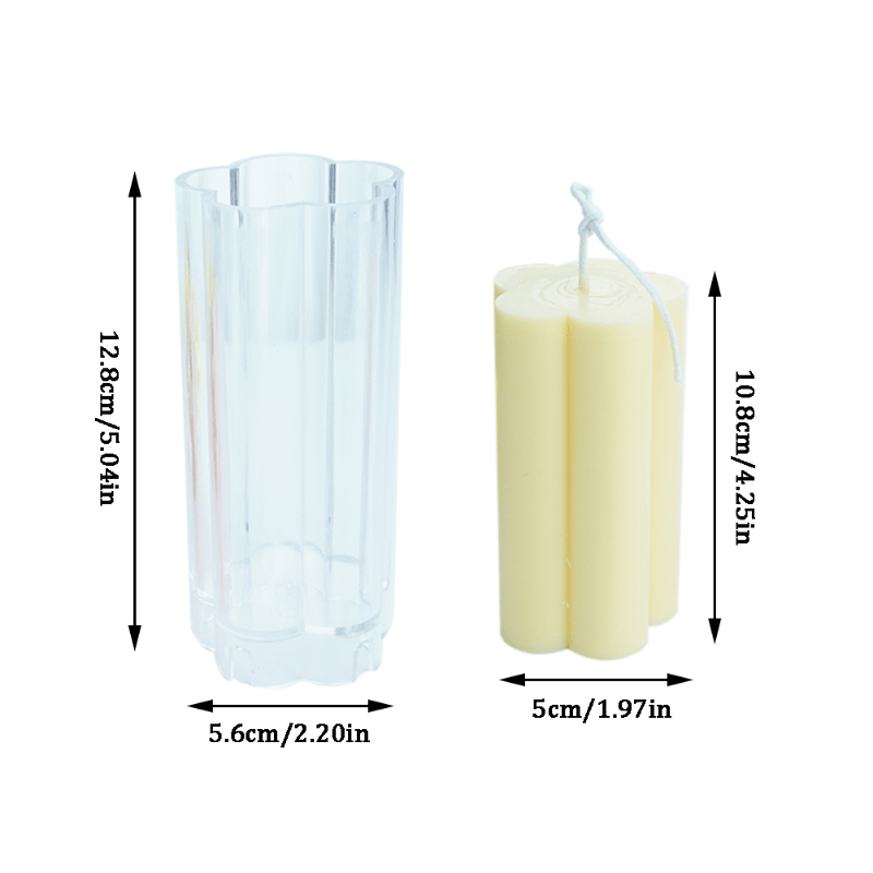 GERUSEA GTian 2 Sizes Cylinder Candle Molds Silicone Mold for