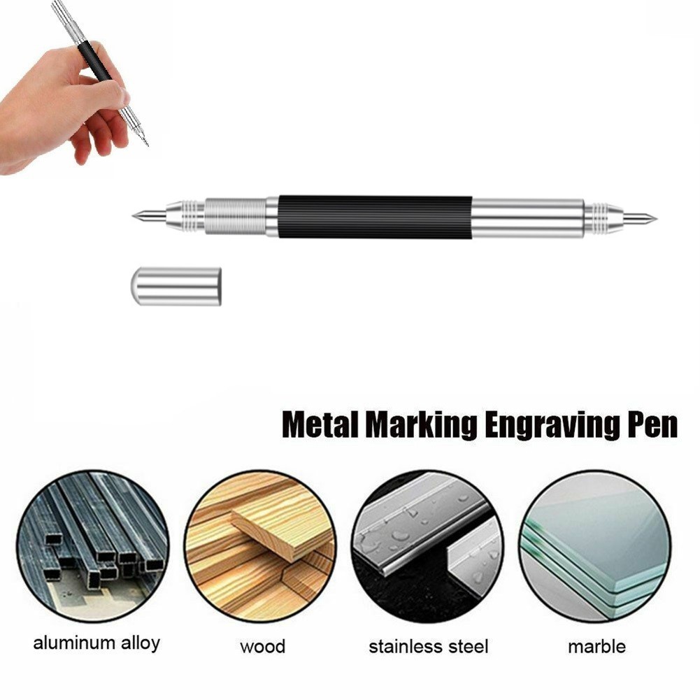 Ana 6PCS Tungsten Carbide Tip Scriber Engraving Pen Marking Tip