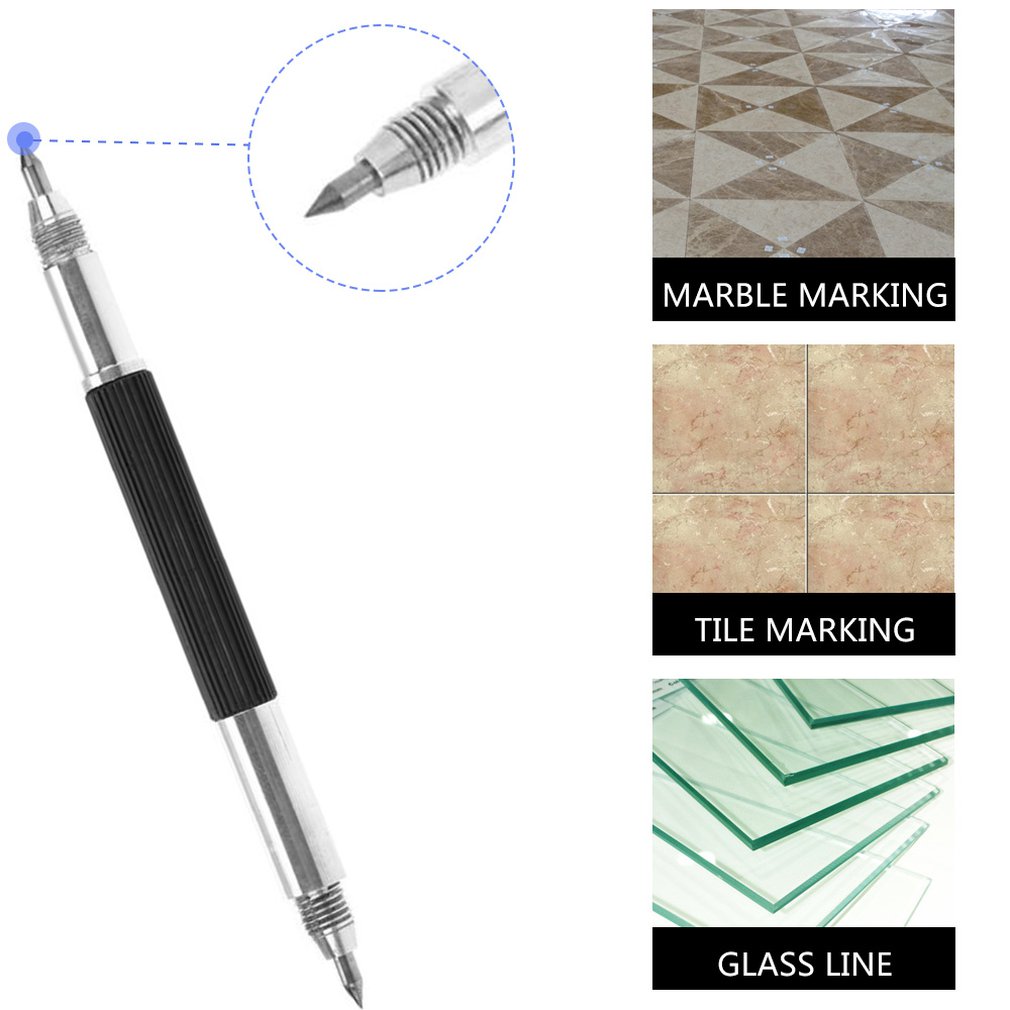 Tungsten Carbide Tip Scriber Etching Engraving Pen Metal Plate Glass Marker  Lettering Pen For Glass/ceramics/metal Sheet - Chisel - AliExpress