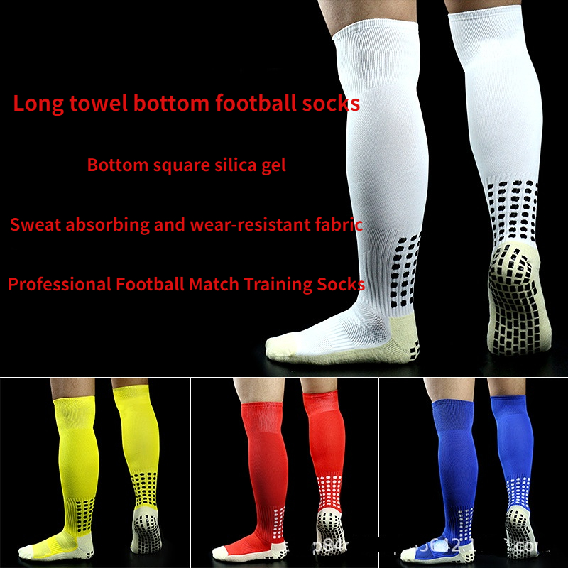 Sports Anti Slip Soccer Football Socks Thicken Grip Socks - Temu