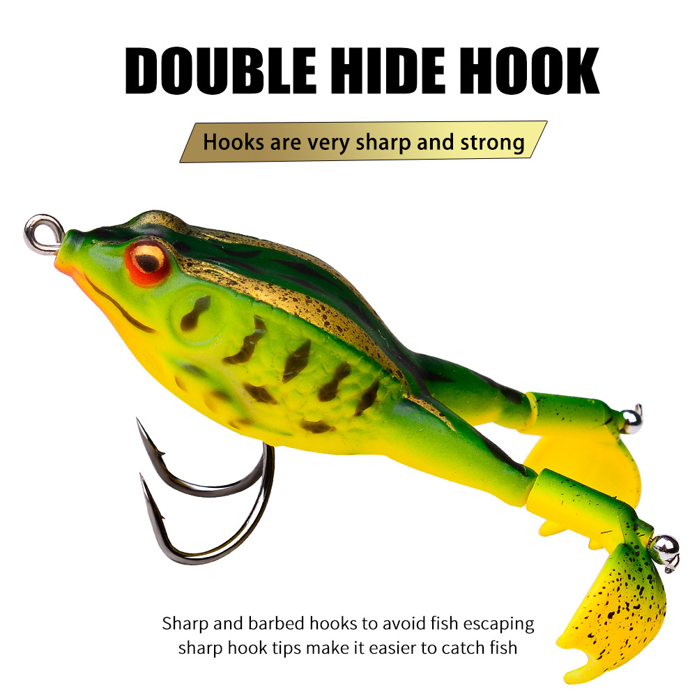 Harmony Fishing Razor Series ToadProp Hooks (5 Pack) EWG Propeller Hooks for Topwater Frog/Toad Baits (4/0)