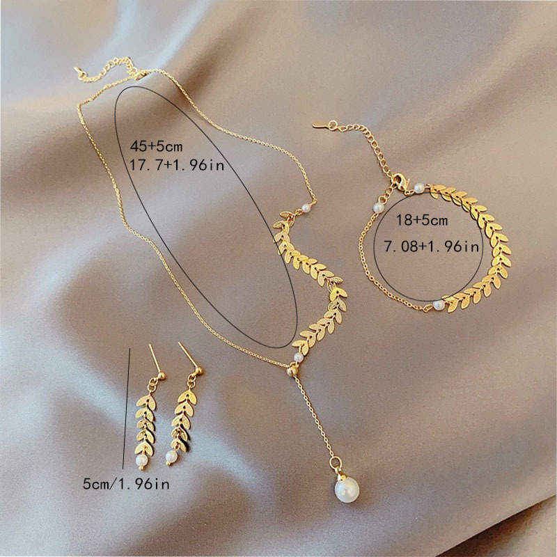 Bridal necklace earring online and bracelet sets