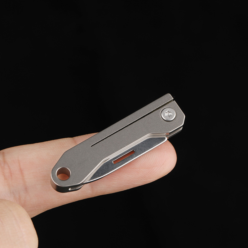  Juzpio Titanium Alloy Small Keychain Knife, Mini