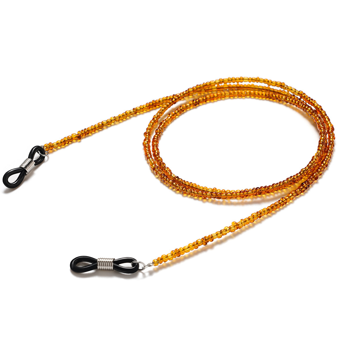 Acrylic Eyeglass Chains, Turmeric Color, Creative Glasses Strap With Turtle Shell Pattern, Anti-loss Neck Cord For Eyewear