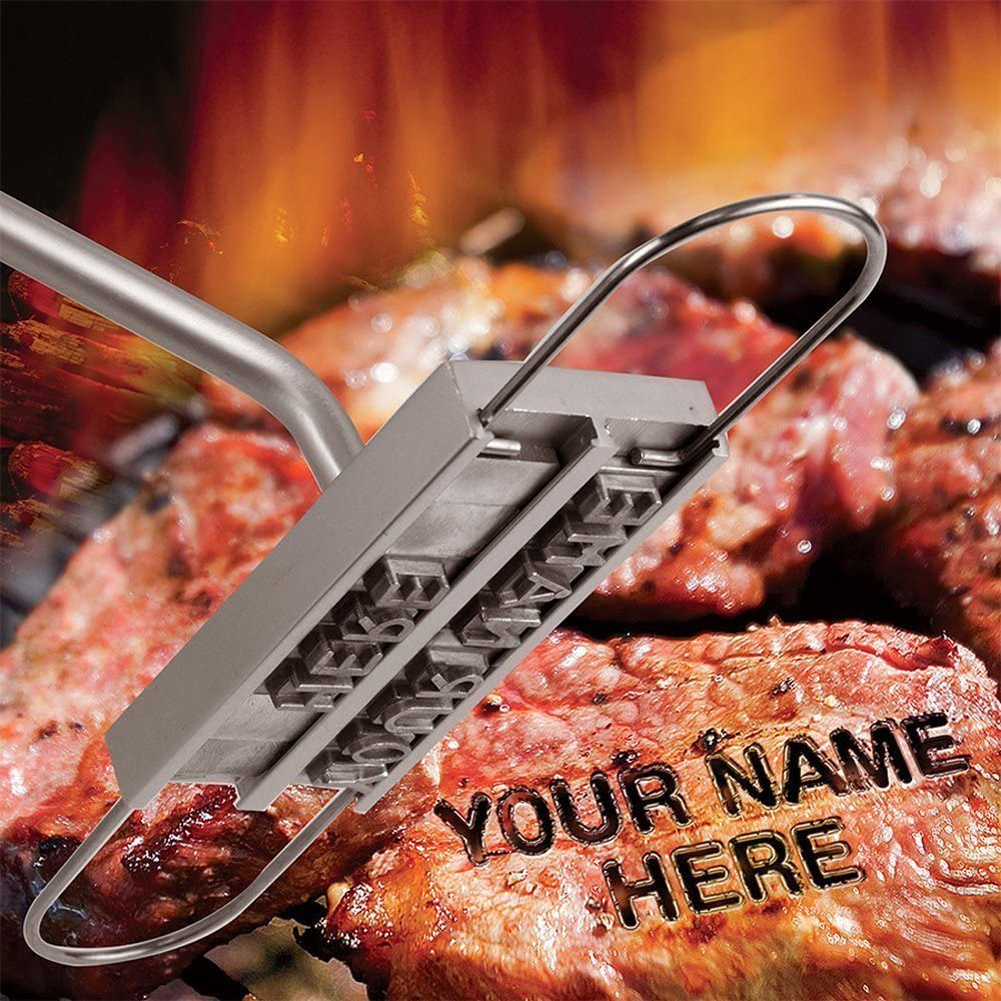 Bbq Branding Iron 55letters Diy Barbecue Letter Printed Bbq - Temu