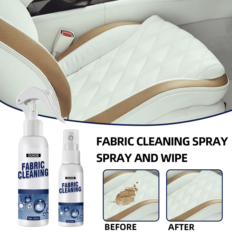 100ml Car Cleaning Agent, Multi Purpose Spray & Fabric Flannelette for Car Interior Care