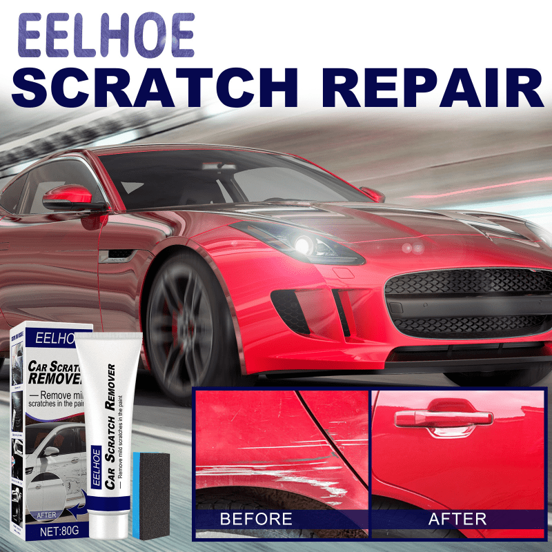 80g Car Paint Restorer Cream Car Paint Scratch Remover Balm Auto Scratches  Remove Repair Cream Kit with Sponge Wipe for Car Vehicle Polishing Styling