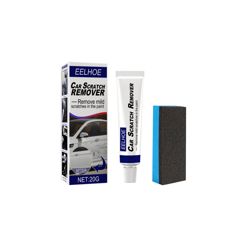 reparación arañazos coche - Crema para quitar arañazos de coche -  Restaurador de pintura de automóviles y limpieza descontaminante - quita  rayones para autos con esponja para todos los colores pintura 