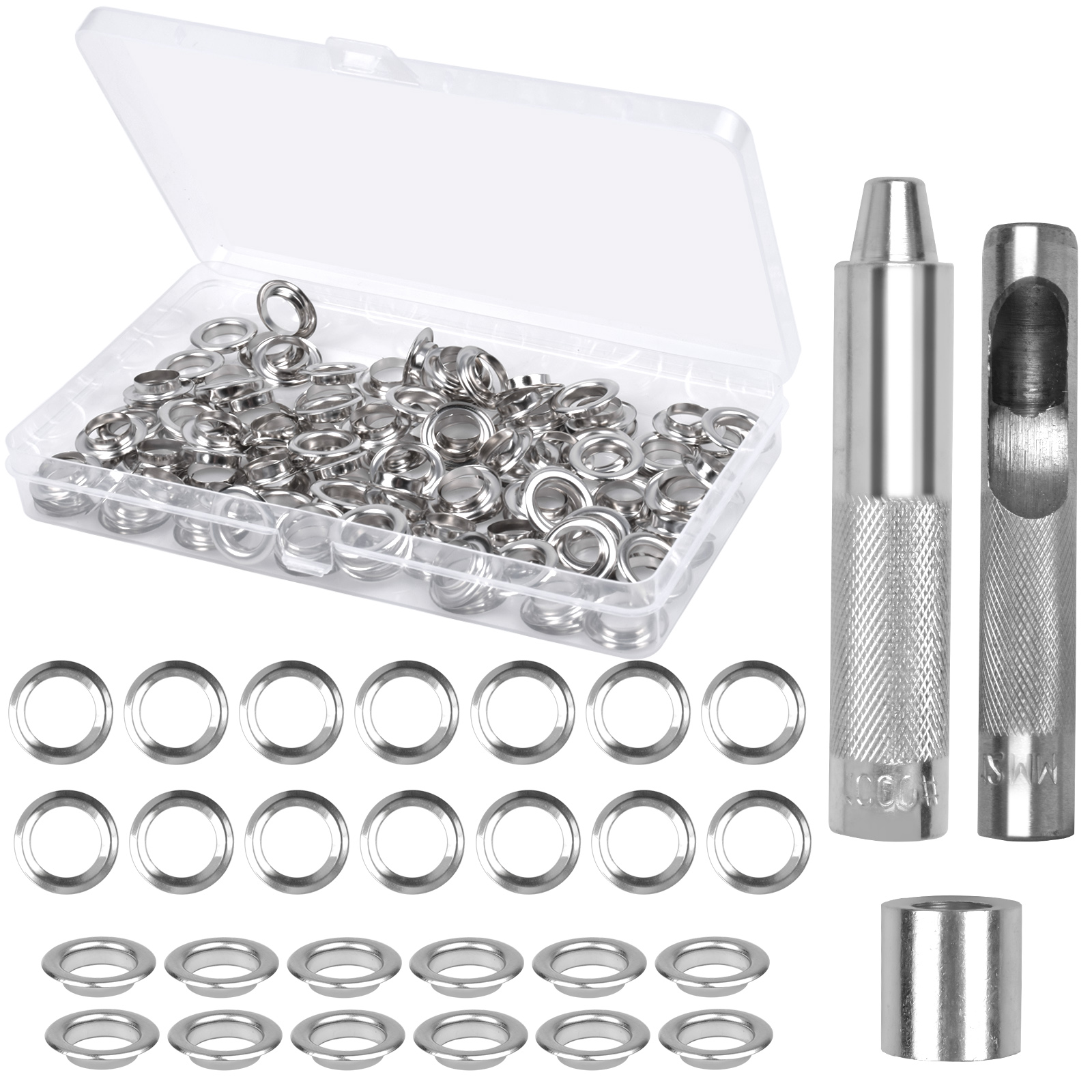 Outbound Metal Grommet Repair & Replacement Kit w/ Tools For Fabric & Tarps
