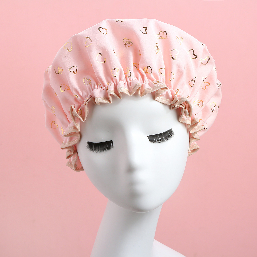 double layer shower cap