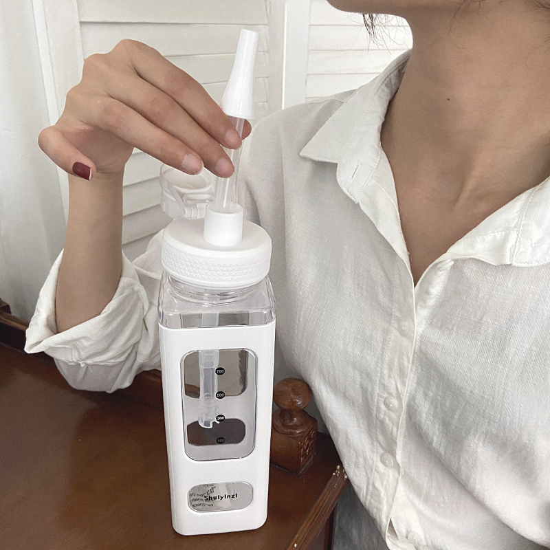 Bear Pastel Water Bottle With 3D Sticker 700ml/900ml Plastic