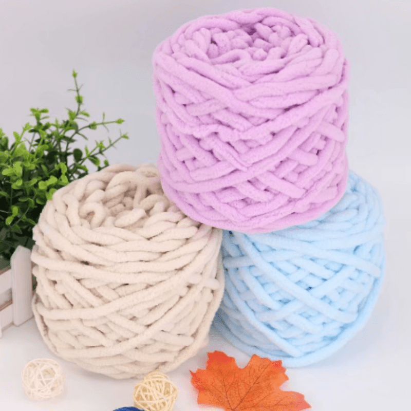 1 Roll/100g Silk Cotton Crochet Yarn Thick Wool Yarn Hand Knitting Scarf  Sweater