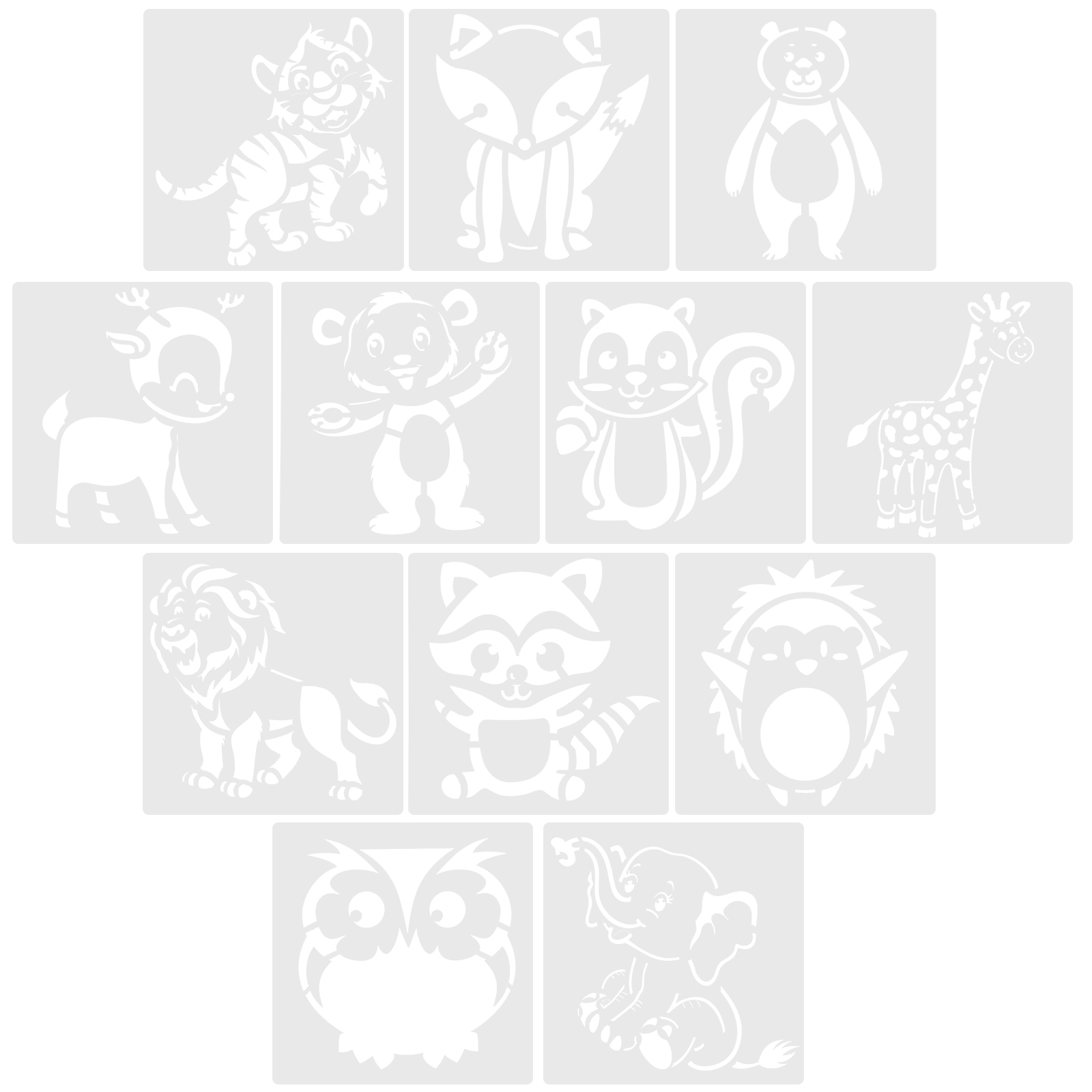 Stencils For Painting Small Reusable Animal Stencil Art - Temu