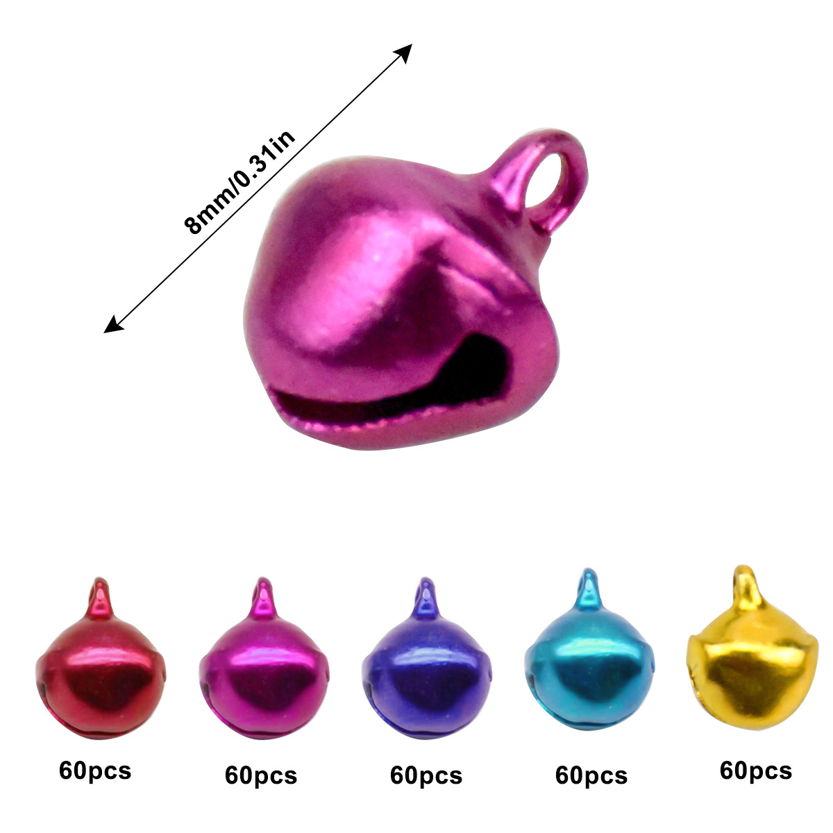 Coloured Bells Craft Bells Sleigh Bells Mini Bells Small - Temu