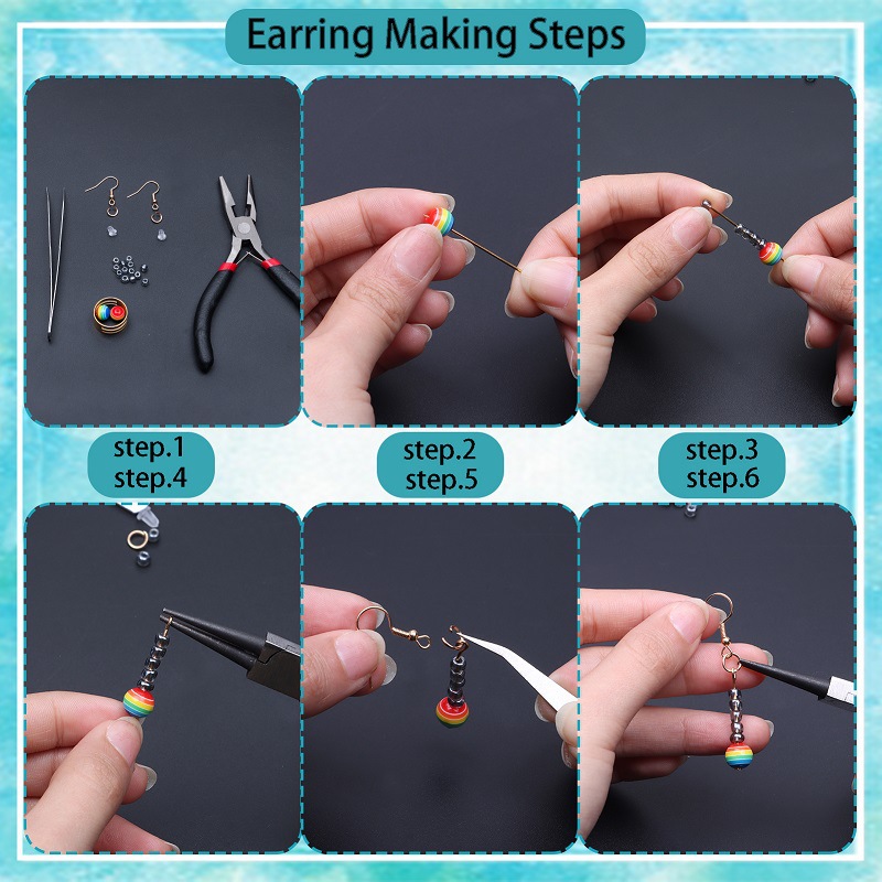 Jewelry Making Accessories Kit Include 200 Fold Over Cord - Temu