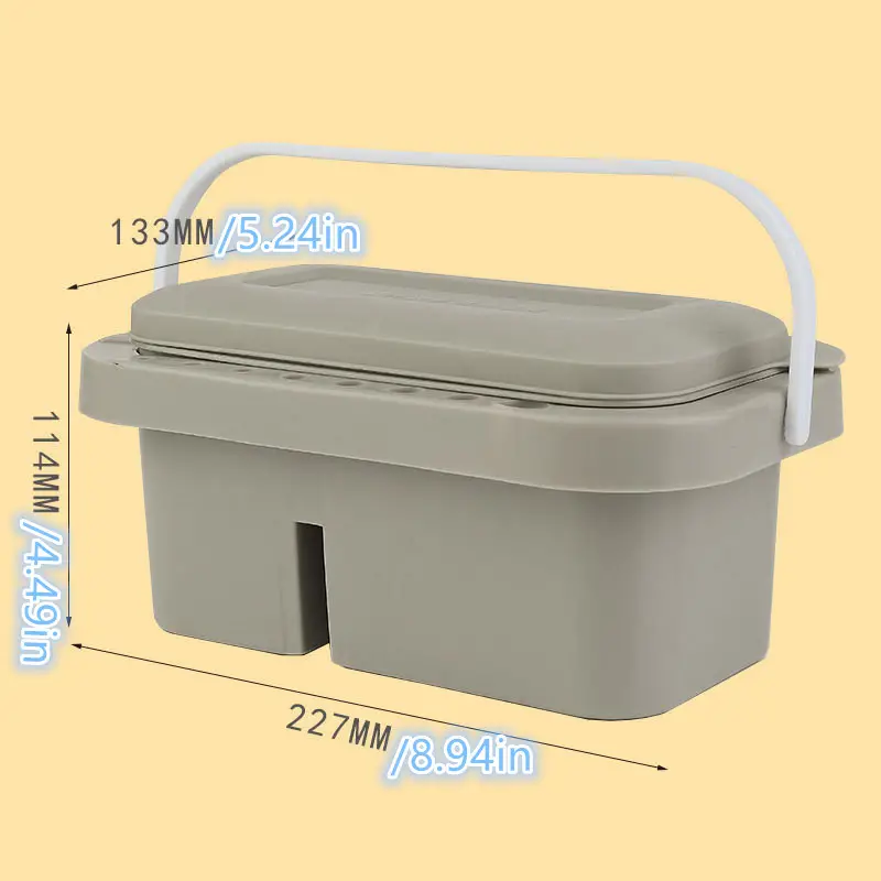 multifunctional bucket palette wash pen bucket color box details 5