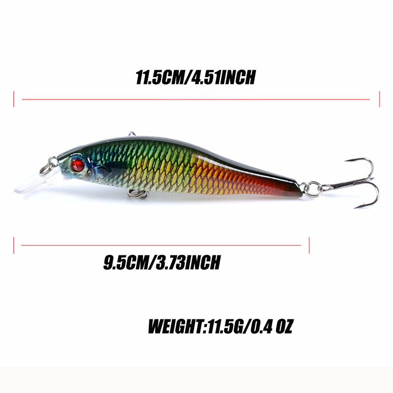 10g 110mm Levitation Action Minnow Fishing Lure Big Spoiler Top Quality  Hard Bait Salt Water Fresh Water Fishing Tackle
