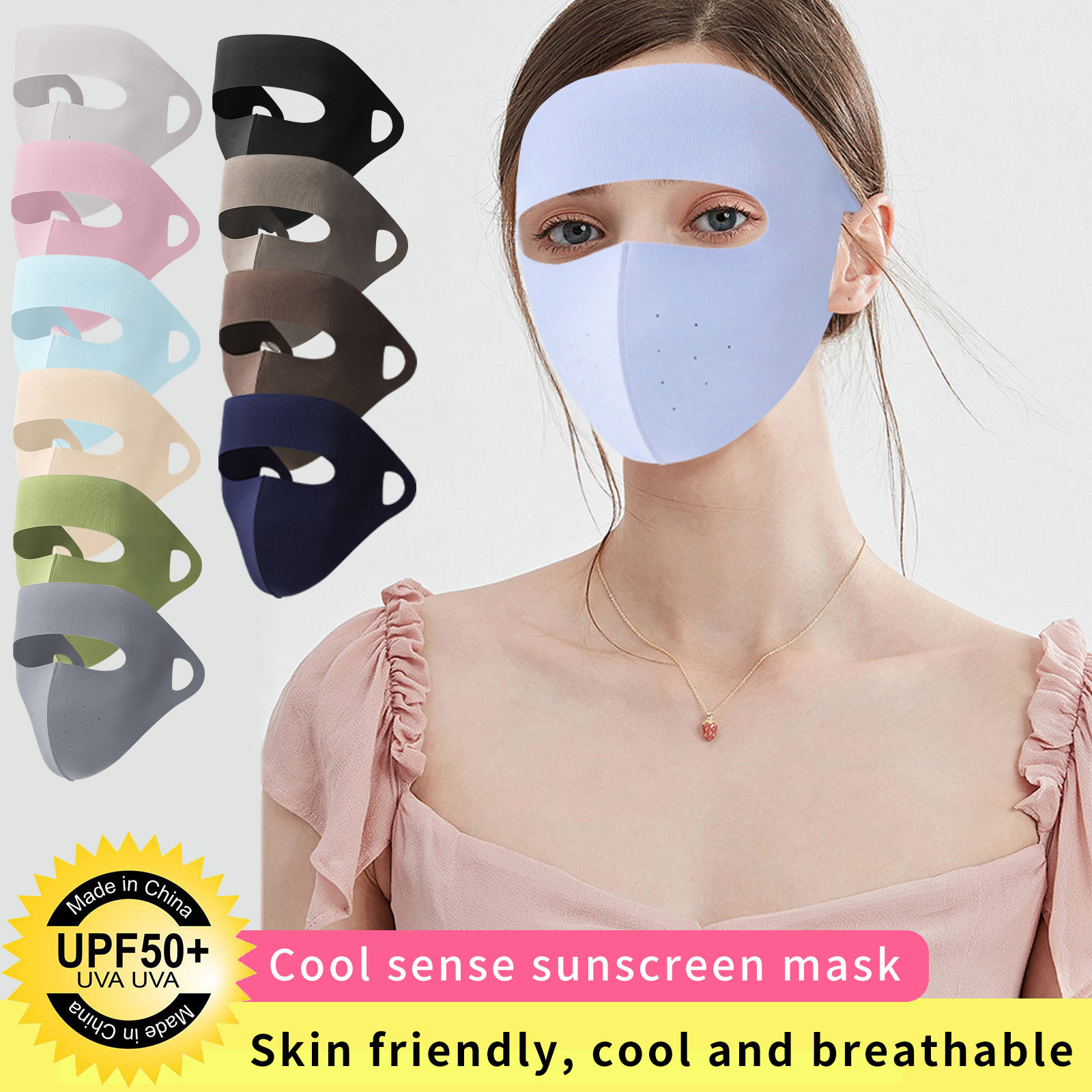 Ice Silk Mask Breathable Cool Protective Outdoor Sports - Temu