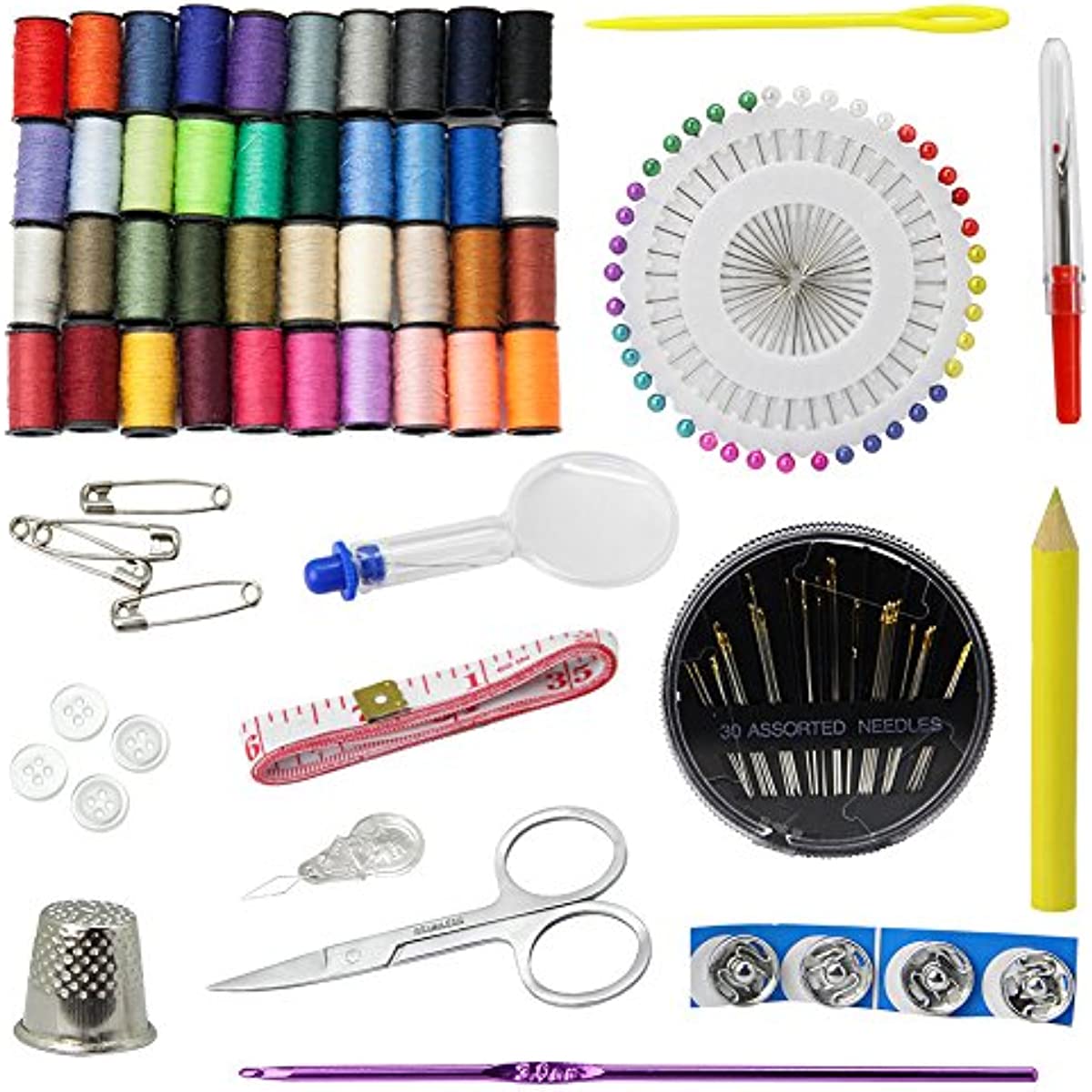 Sewing Kit - DIY Premium Sewing Supplies, Portable & Mini Sew Kits For  Traveler, Adults, Beginner, Emergency - Filled With Mending,Sewing Needles,  Sci
