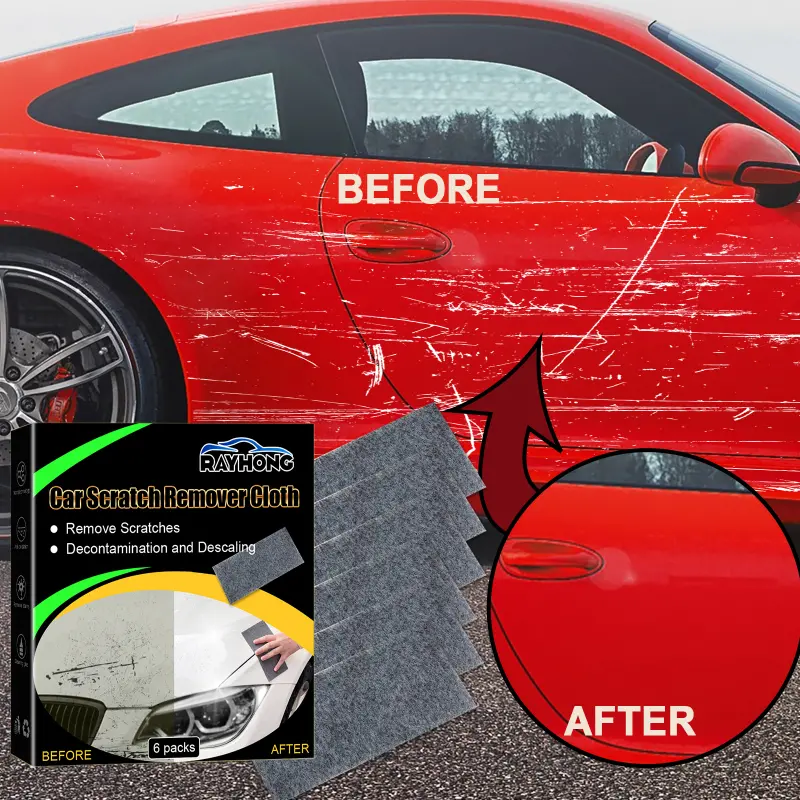 1set/6pcs Car Scratch Repair, Multi-Purpose Scratch Remover Best Sellers  Car Accessories Nano Portable Cloth For Car Paint Protection