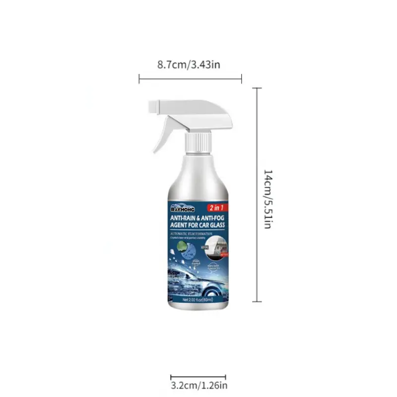 60ml Car Glass Anti Fog Rainproof Windshield Hydrophobic - Temu