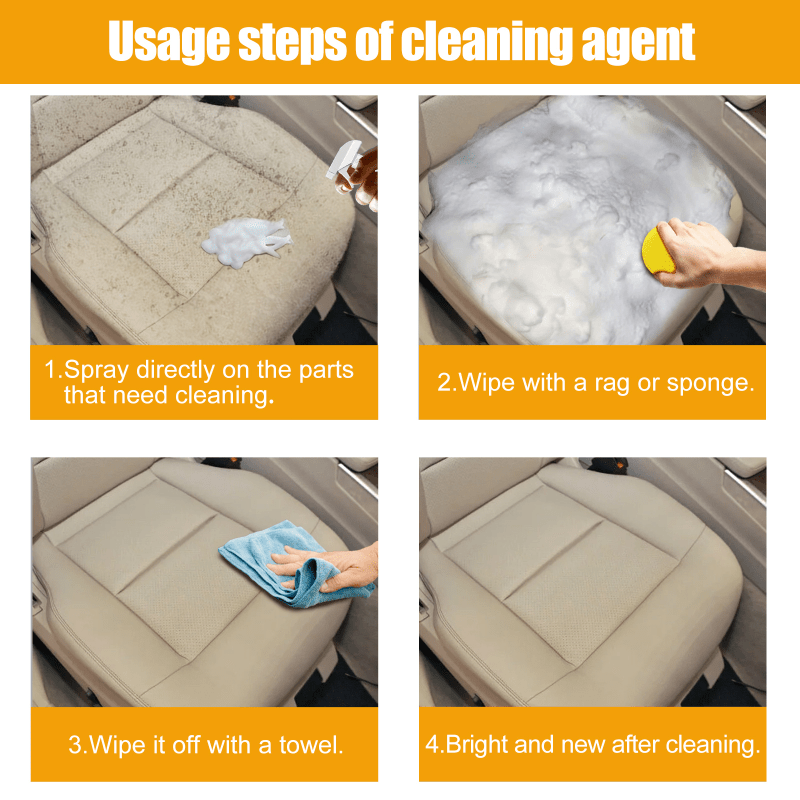 Car Multi-purpose Foam Cleaner ,Anti-aging Foam Cleaner For Car Interior  Home Cleaning Foam Spray, SLPUSH 