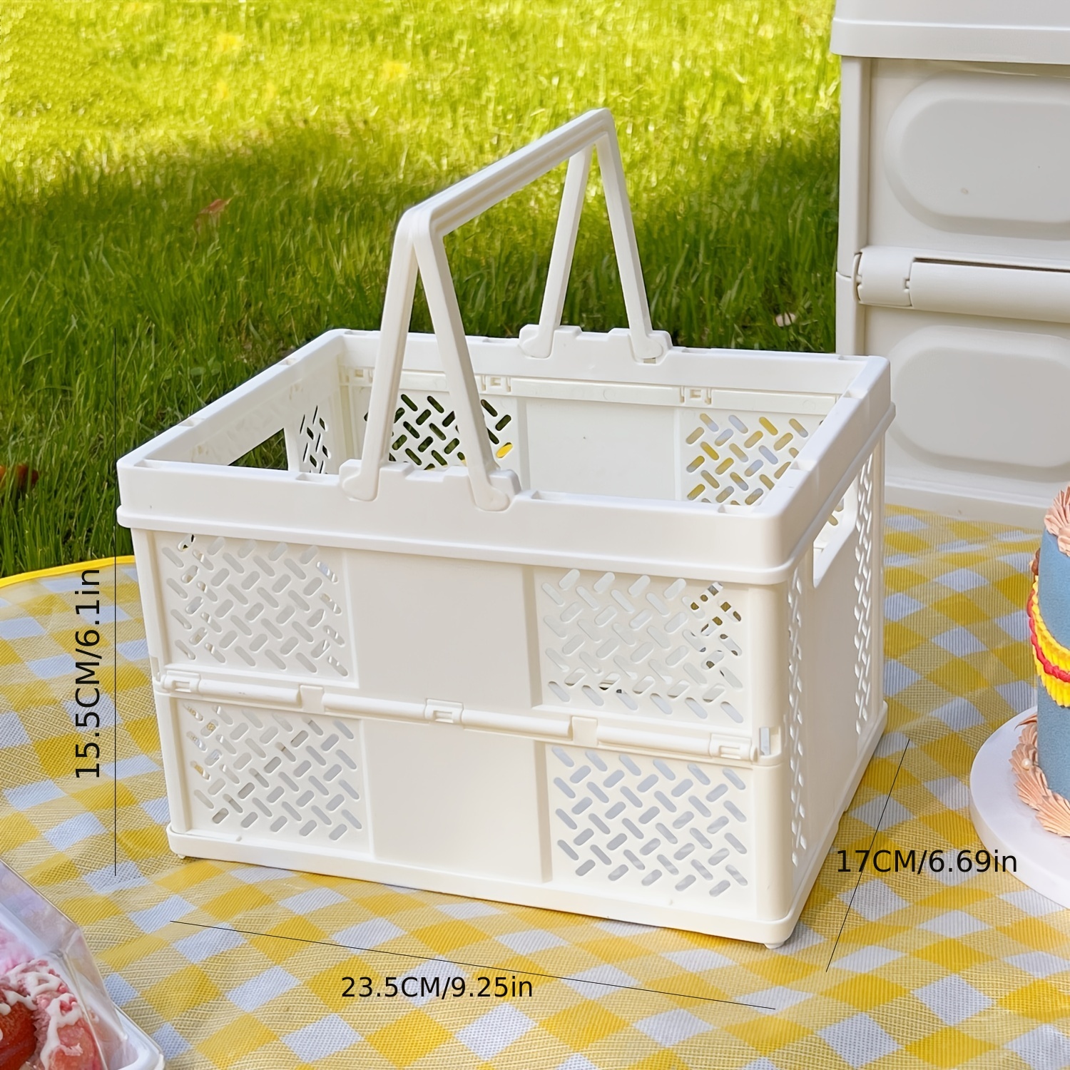 Cookie Storage Containers Airtight Kitchen Storage Containers Glass Foldable Outdoor Picnic Basket Supermarket Shopping Basket Spring Vegetable Basket