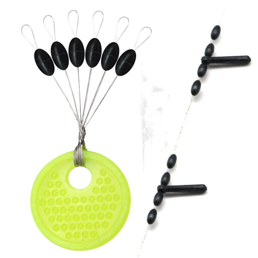 Fishing Rod Rubber Space Beans Oval Stopper Floats Improved - Temu