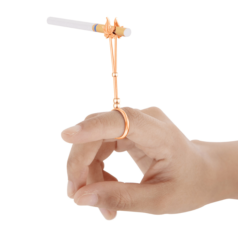 Cigarette Holder Ring Retro Portable Metal Finger Clip - Temu
