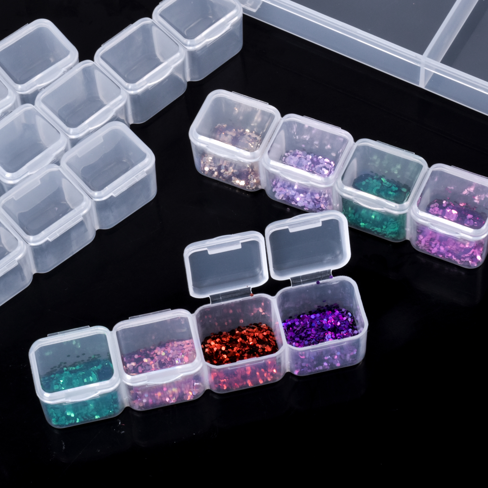 Seed Bead Storage Box, Storage Containers 56 Grids, Plastic
