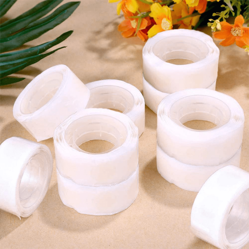 10 Rolls/pack Glue Point Clear Balloon Glue, Removable Adhesive Dots,  Double Sided Dots Of Glue Tape For Balloons Party Or Wedding Decoration,  DIY Dec