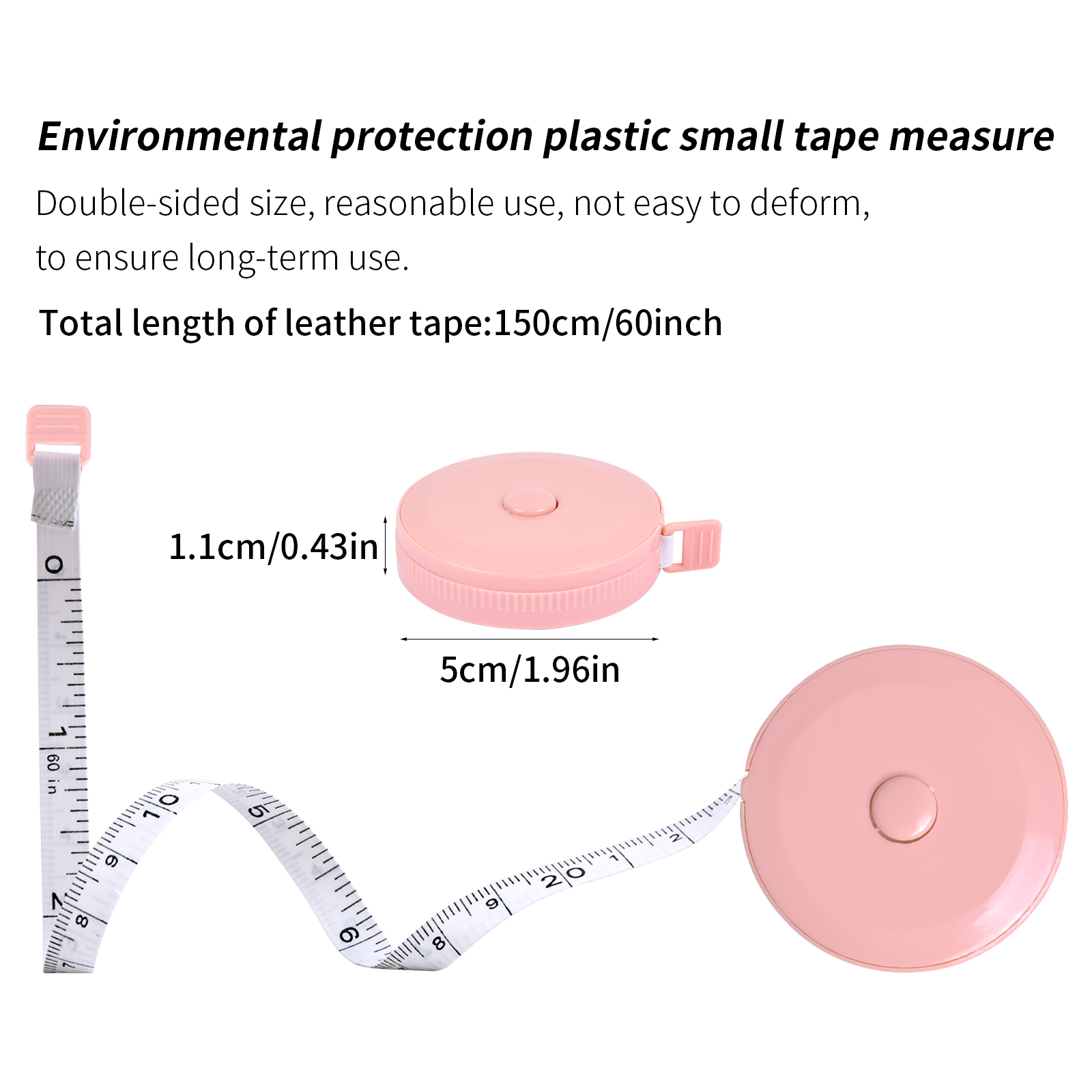 1-3pcs Automatic Retractable Body Measurement Tape