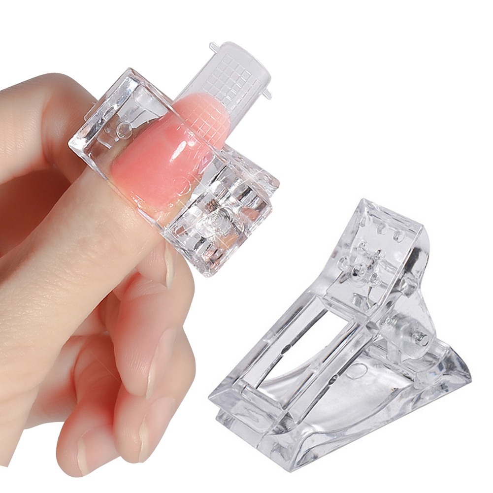 6 Pcs Nail Tips Clip for Quick Building Polygel nail forms Nail clips for  polygel Finger