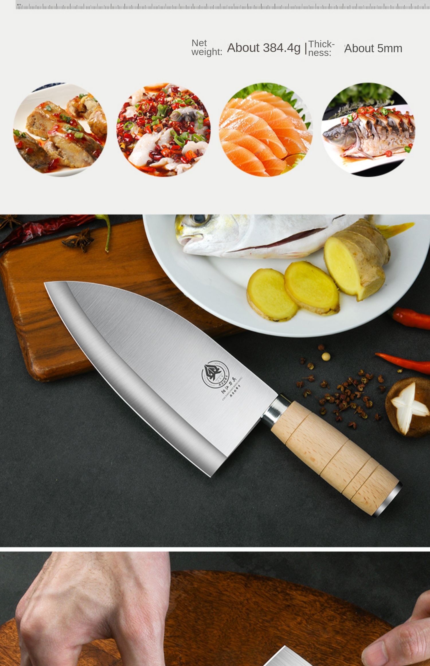 Kitchen Knife Household Chef Special Fish Killing Knife - Temu