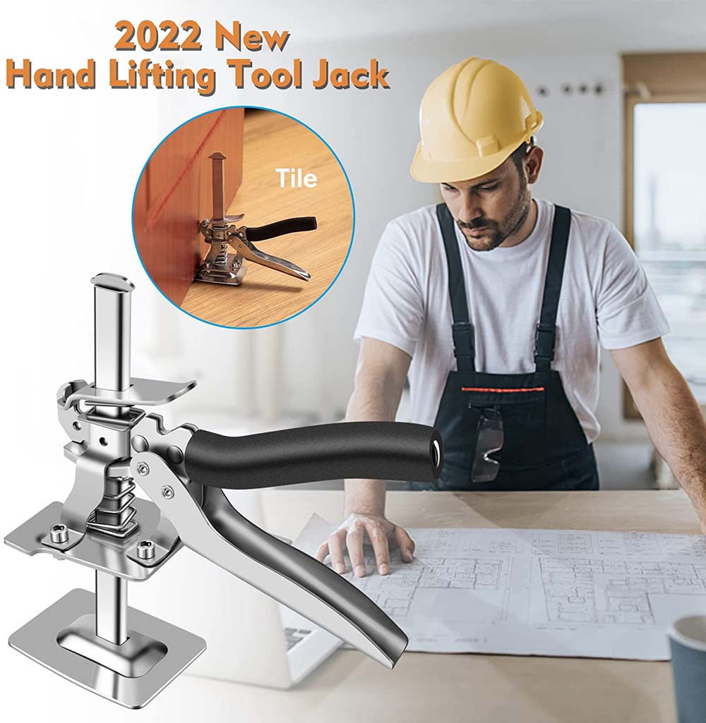 FEETE Labor Saving Arm, 15.4'' Arm Lifter Multi-Function Height Adjustment  Wall Tile Locator, Men's Labor-Saving Tool, Door Panel Lifting Cabinet Jack