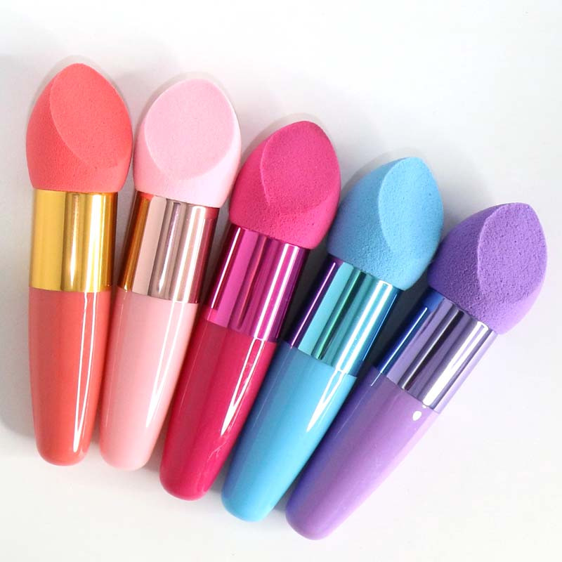 

1pc Mushroom Head Makeup Brushes Women Makeup Beauty Foundation Sponge Powder Puff With Handle Smooth Shaped Cosmetic Tool