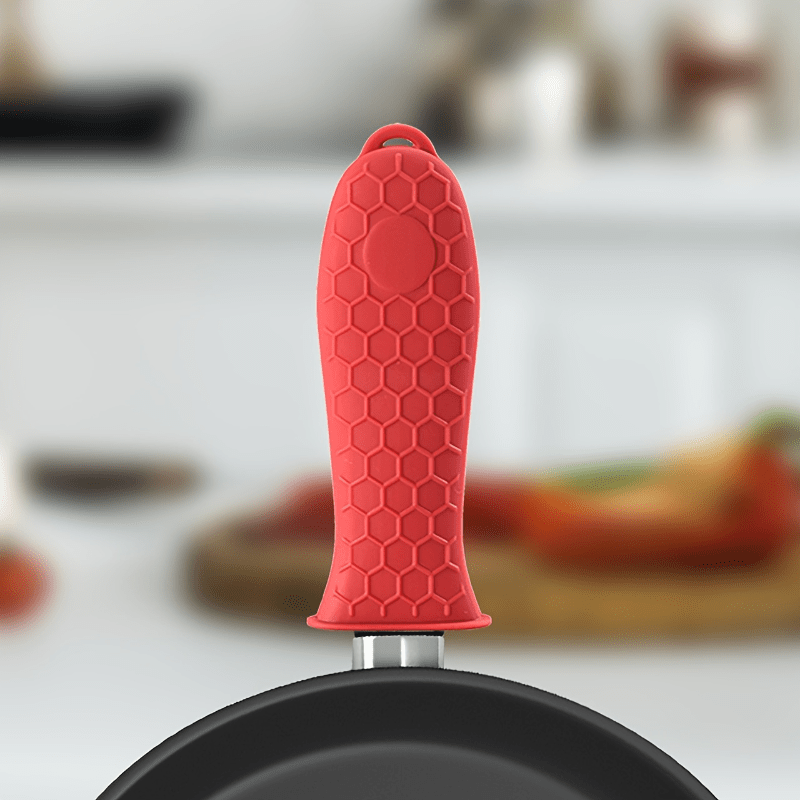 Silicone Pot Handle Sleeve Mitt Cast Iron Handle Cover Anti-Slip Skillet  Handle Cover for Frying Cast Iron Skillet Metal Pan - AliExpress