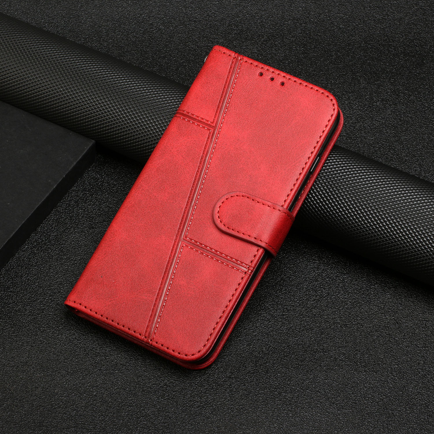 Funda Flip Cover tapa Rojo para xiaomi Redmi Note 7 cool