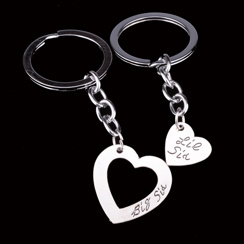 Heart Keychain and Bag Charm  Marine Grade Stainless Steel