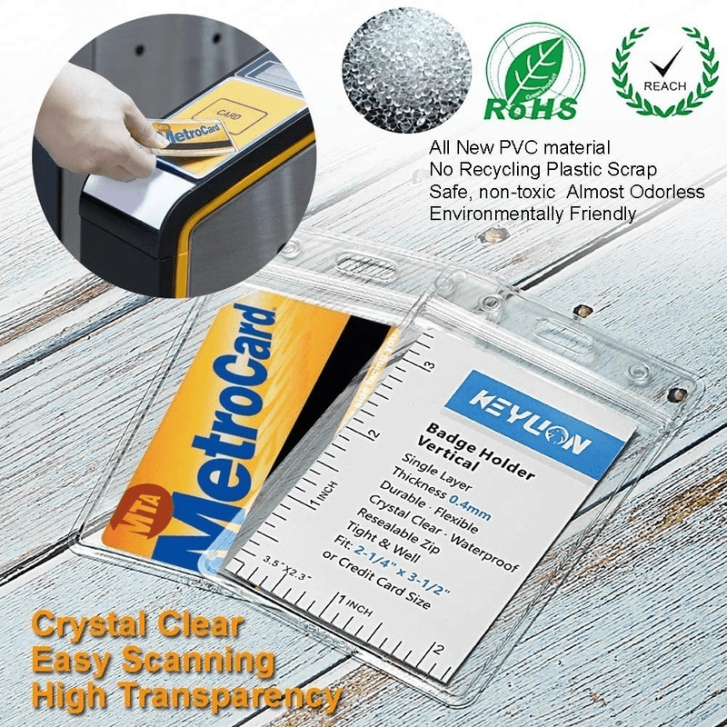 id-card-name-badge-clip-transparent-plastic-pvc-vertical-temu