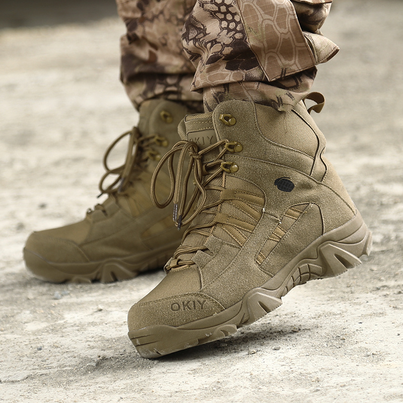 Botas militares de gran tamaño para hombres Zapatos de combate de