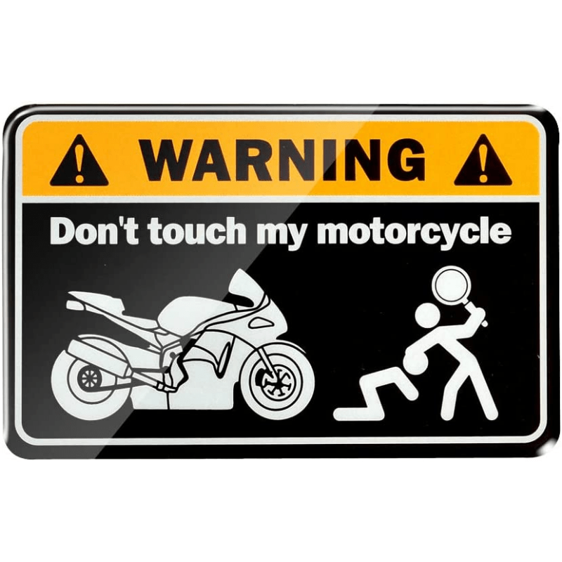 3d No toque mi motocicleta Pegatinas de motocicleta Moto