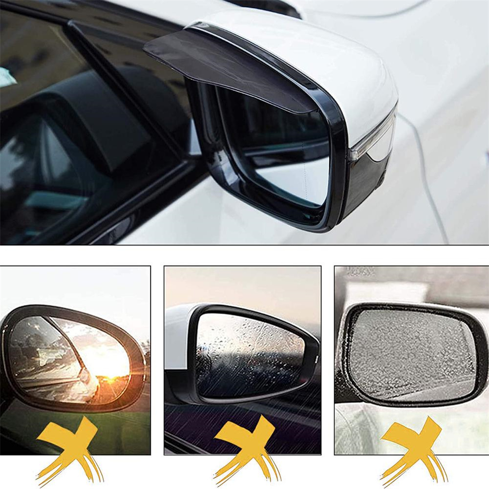2x Car Rearview Mirror Sun Visor Rain Eyebrow Protector Rain Shield  Accessories