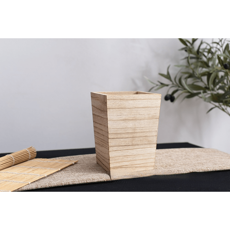 Wooden Box Square Rustic Wooden Box Craft Storage Organizer - Temu